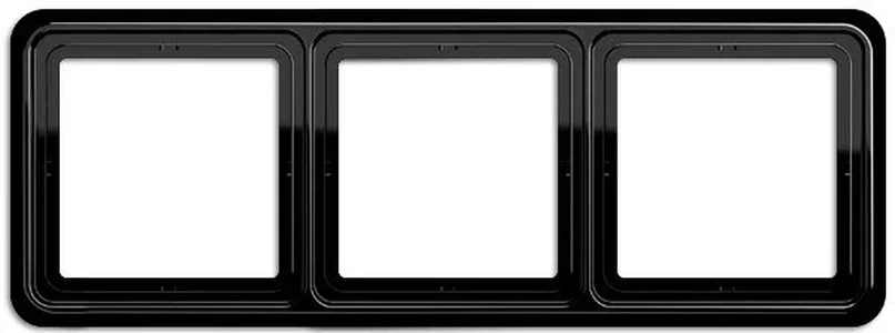 Изображение Рамка тройная, горизонтальная/вертикальная, Jung CD 500, черный CD583SW CD 500