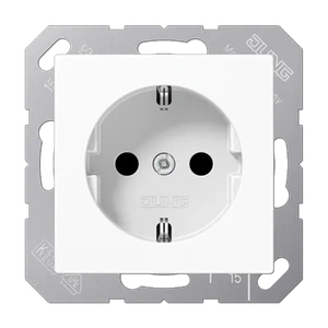 Изображение Розетка с заземлением 16А 250В A plus белый  A1520WW Jung