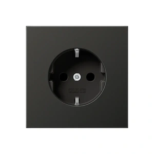 Изображение Розетка с заземлением 16А 250В LS 990 антрацит AL1520AN Jung
