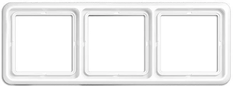 Изображение Рамка тройная, горизонтальная/вертикальная Jung CD 500, белый CD583WW CD 500