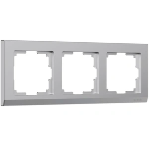 Изображение Рамка на 3 поста (серебряный) W0031806