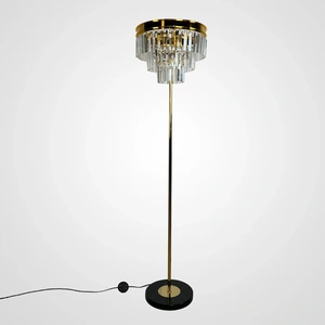 Изображение Торшер Rh 1920S Odeon Clear Glass Floor Lamp Gold By Imperiumloft