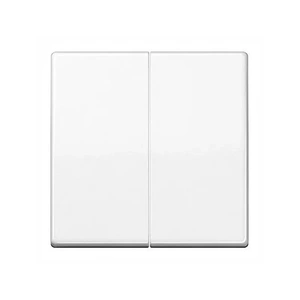 Изображение Клавиша двойная для выключателя EcoProfi Standart белый EP495WW Jung