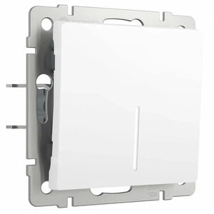 Изображение Выключатель одноклавишный с подсветкой (белый матовый) W1110161