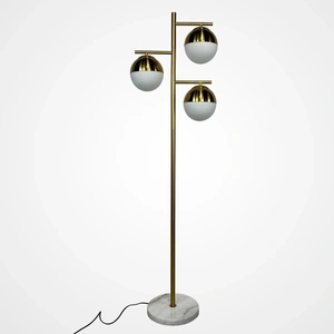Изображение Торшер Geneva Glass Floor Lamp Triple By Imperiumloft
