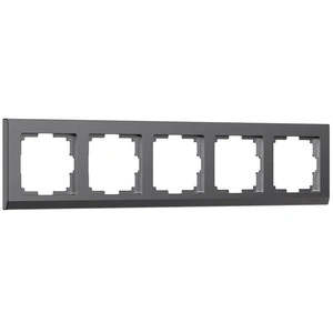 Изображение Рамка на 5 постов Stark (графит матовый) W0051864