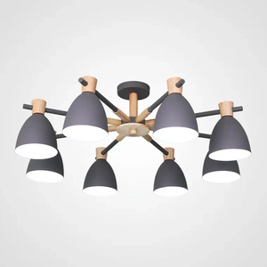 Изображение Потолочная Люстра Folke 8 Gray By Imperiumloft