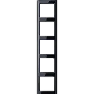 Изображение Рамка на 5 постов A500 черный глянцевый A585SW Jung