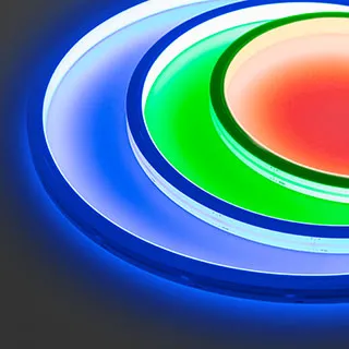 Лента герметичная WAVE-TOP-PU-H120-10x10mm 24V RGB (10 W/m, IP68, 5m, wire x2) (Arlight, Вывод боковой, 3 года) - Изображение