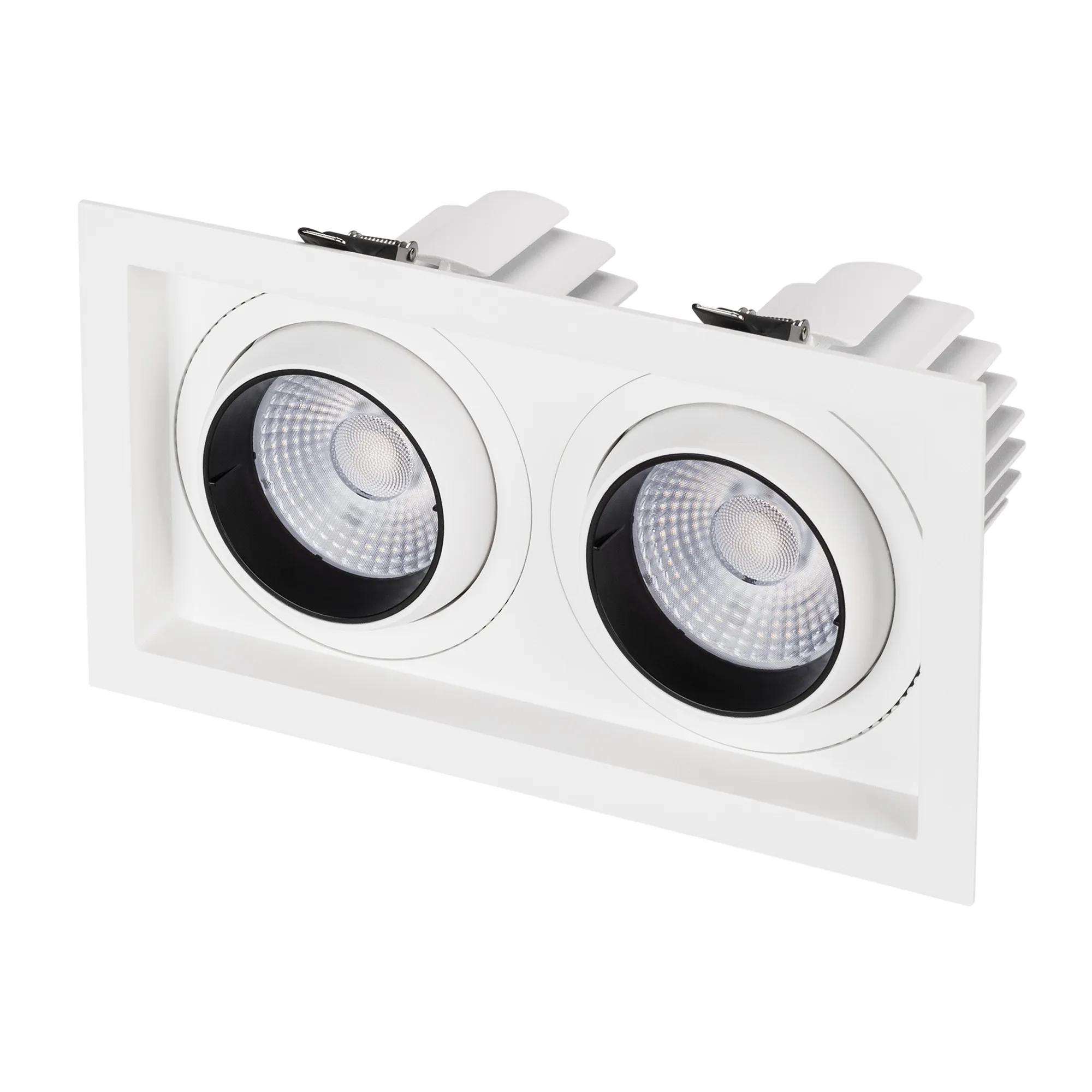 Светильник MS-VORTEX-BUILT-S250x140-2x30W Day4000 (WH-WH, 50 deg, 230V) (Arlight, IP20 Металл, 5 лет) - Изображение