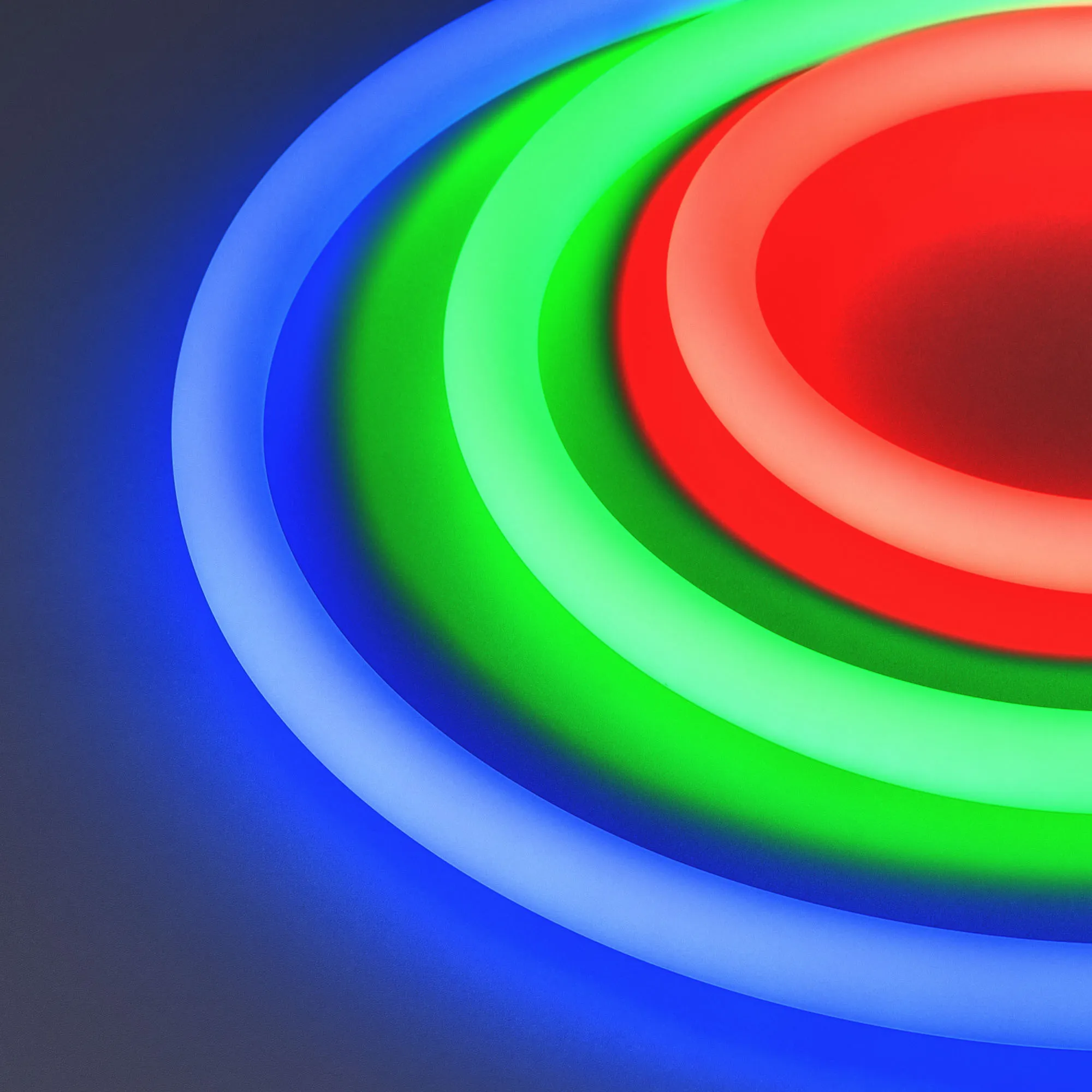 Лента герметичная WAVE-TOP-A240-18x15mm 24V RGB (10 W/m, IP54, 5m, wire x1) (Arlight, Вывод прямой, 3 года) - Изображение
