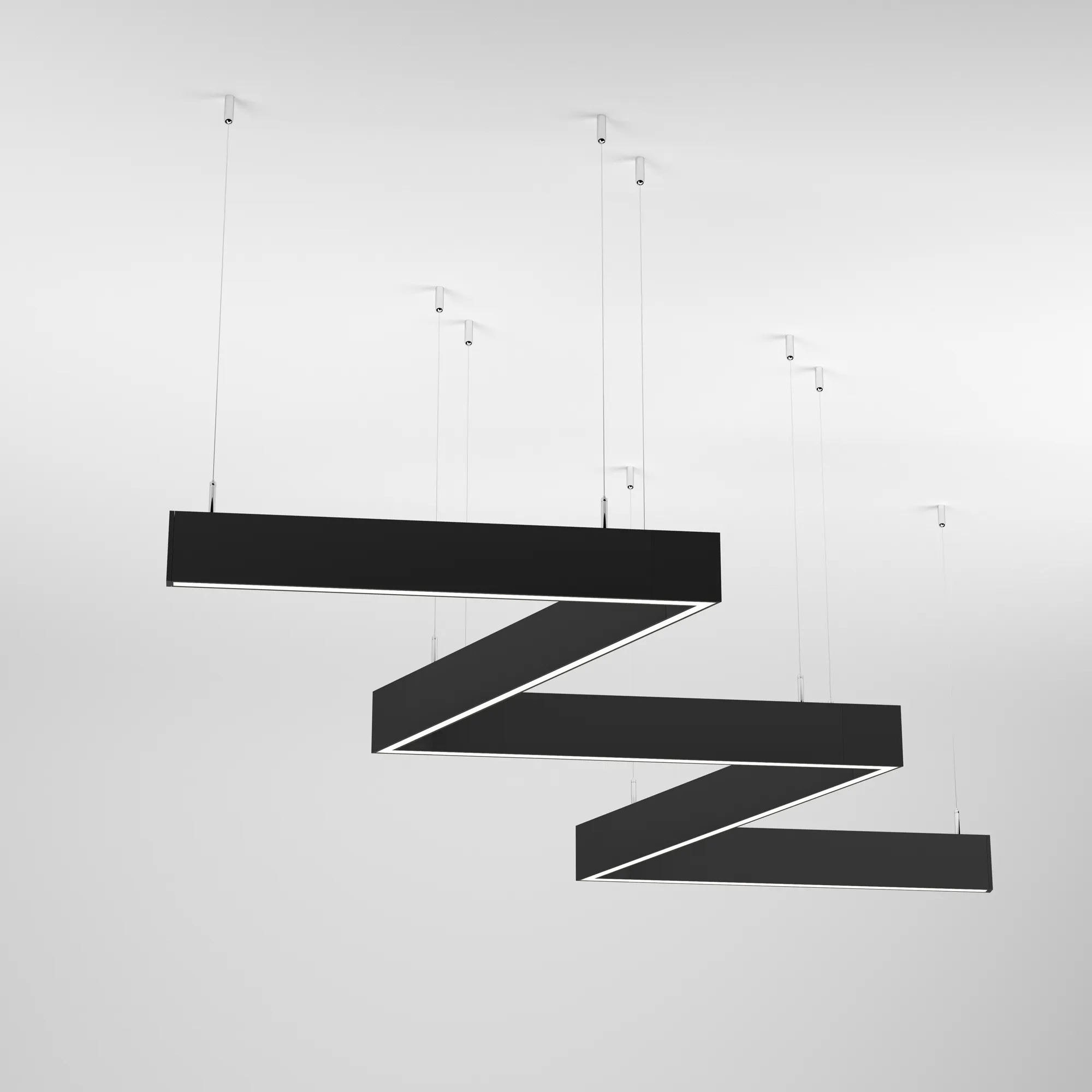 Светильник ALT-LINEAIR-ZIGZAG-90-FLAT-UPDOWN-DIM-4715x555-165W Day4000 (BK, 100 deg, 230V) (Arlight, IP20 Металл, 3 года) - Изображение
